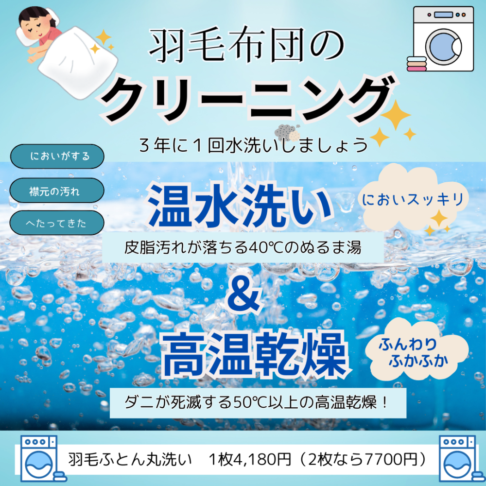 楽天市場】＼24日までポイント5倍!／ 羽毛布団クリーニング 2枚セット 特急仕上げ無料 布団丸洗い シングル ダブル 収納袋に入れてお届け  【送料無料※一部地域除く】 羽根布団 布団丸洗い 宅配クリーニング まさつレスクリーニング トコジラミ対策 : 布団販売と丸洗いの 